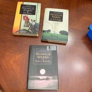 3 Nicholas Sparks Books Hardcover!